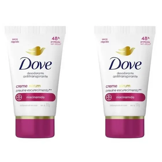 Kit 2 Desodorante Creme Sérum Niacinamida 50g – Dove