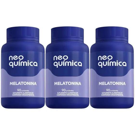 Kit 3 Melatonina Sabor Maracuja Com 90 Comprimidos - Neo Química