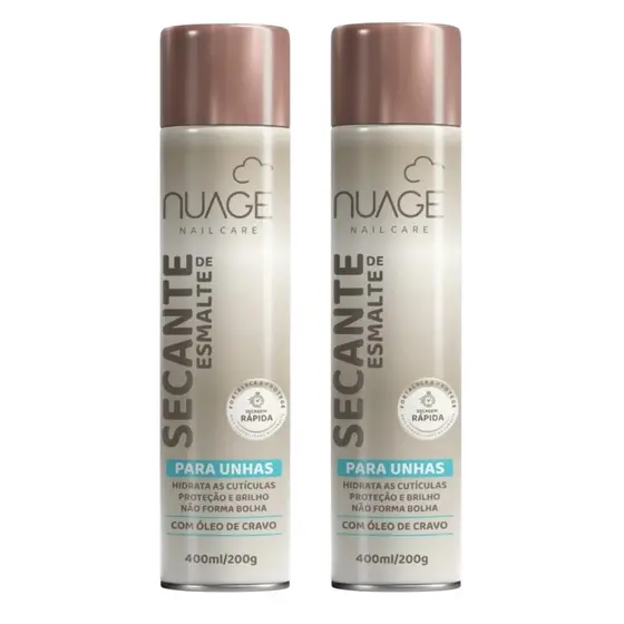Kit 2 Sray Secante De Esmalte C/ Óleo De Cravo 400ml – Nuage