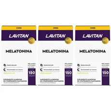 Kit 3 Lavitan Melatonina 0,21 mg 150 Comp. Mastigáveis Maracujá - Cimed