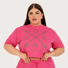 Blusa Feminina Manga Curta Estampada Casual Moda Plus Size