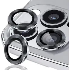 Kit Película Lente De Câmera Compatível Com iphone 11 12 13 14 15 16 Pro Max Liso