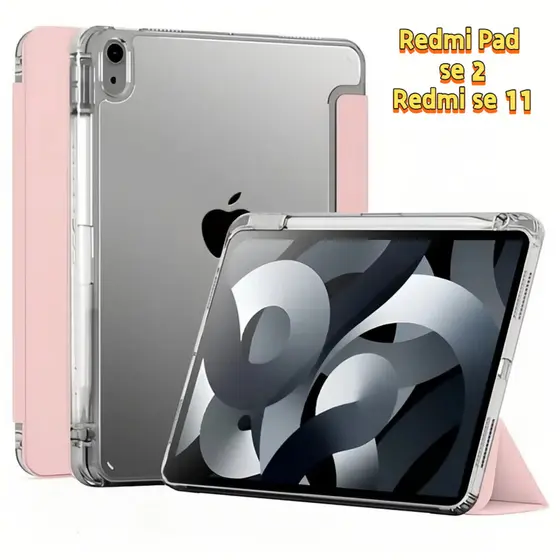“Tablet 11” / 2 Capa Transparente Anti-Impacto com Suporte para Caneta”
