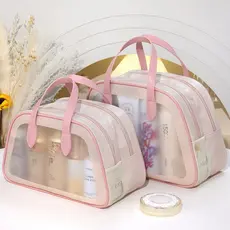 Mini Nécessaire Para Kit Maquiagem Bolsa De Higiene Pessoal Portátil Separação úmida E Seca -T12