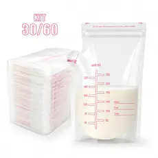 Kit 30/60 Un Saco Saquinhos Congelar Leite Maternidade Bebê -P1