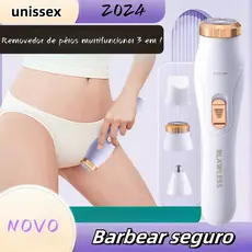 Depiladora 3 em 1 Recarregável - Aparador de Pelos, Design Íntimo e Corporal-M1