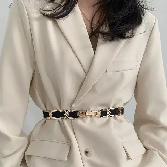Cinto Feminino Faixa Blogueira Com Elástico Acessórios