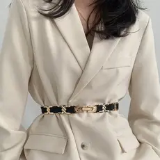 Cinto Feminino Faixa Blogueira Com Elástico Acessórios