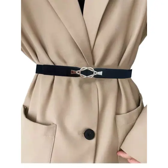 Cinto  Feminino Elástico Moda Blogueira Combinação de vestir  jeans moda festa casamento