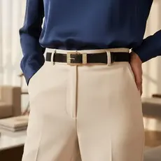 Cinto Feminino Elástico Moda Blogueira Combinação de vestir jeans moda