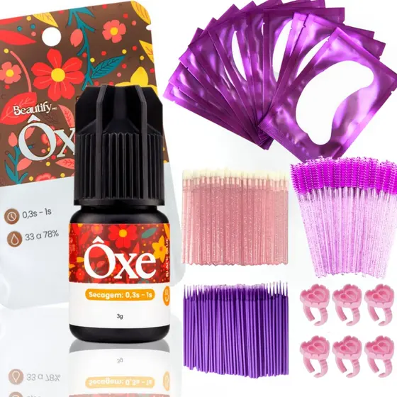 Cola Adesivo Ôxe Beautify Pro Extensão De Cílios Com Anvisa Preto