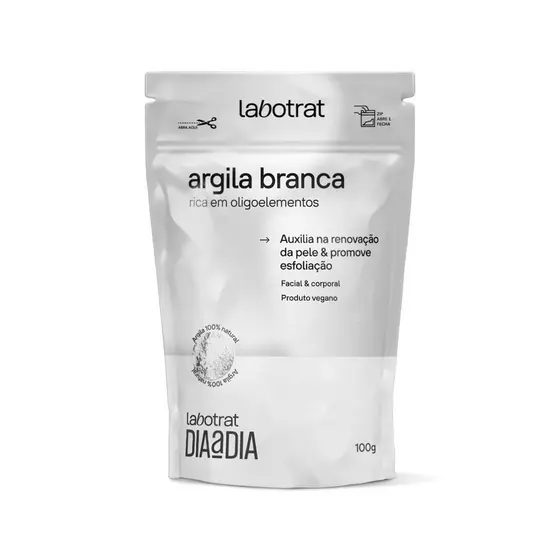 Mascara Facial Argila Branca esfoliante renovação pele
