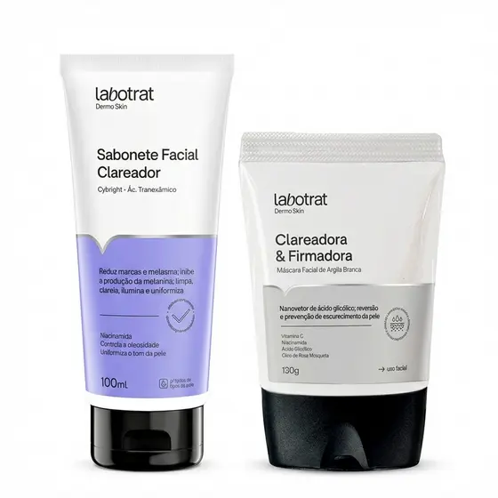 Sabonete Facial e Máscara Clareadora Ácido Tranexâmico Reduz Manchas e Uniformiza o Tom da Pele