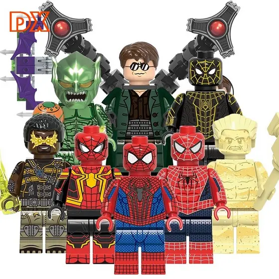 Homem-Aranha, Retorno dos Heróis, Blocos de Construção de Filmes, Brinquedos de Montagem de Bonecas