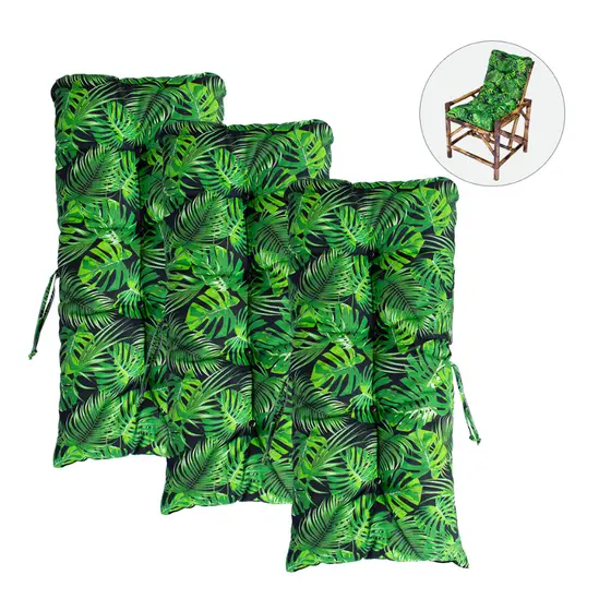 03 Almofadas Retangulares 95x45 Pérola Confort para Área Externa e Piscina Confortável e Decorativa
