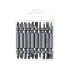 Kit De 10 Bits 65Mm Parafusadeira Com Ponta Dupla Magnética