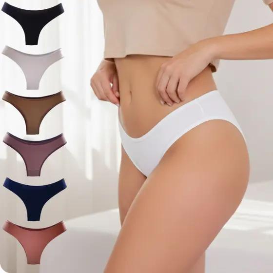Calcinha Adulto Algodão Clássica Básica Cotton Tanga Línea 001
