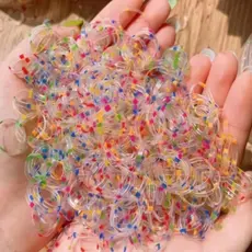 1000/2000 Elasticos De Cabelo Infantil Colorido Descartável Faixa De Borracha Meninas Scrunchies de Cabelo Xuxinha