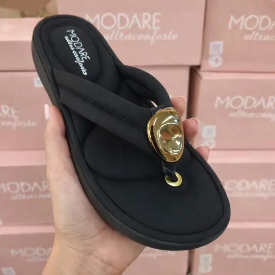 Chinelo Feminino Rasteira  Modare Ultra Conforto Ortopédico Esporão