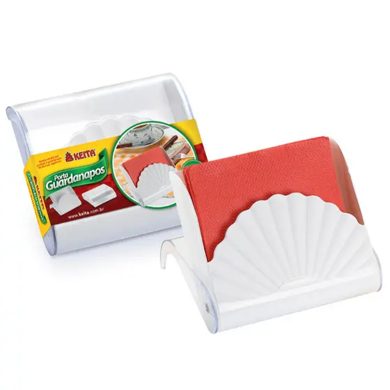 Porta Guardanapo Retrátil Cozinha Restaurante C Visor Branco GUA01 Keita