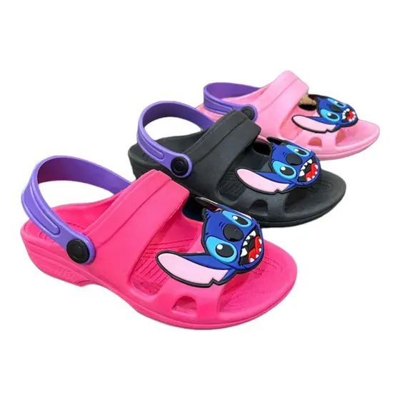 Sandália Infantil Stich Menina Confortável Papete Escolar Antiderrapante Promoção