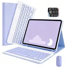 Capa Para Xiaomi Redmi Pad SE 11 polegadas 2023 /pad 2 11 polegadas 2025 Com Teclado Bluetooth Abnt2 e Mouse sem fio