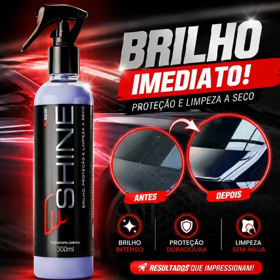 Shine 3 em 1 Spray Revestimento Automotivo Brilho Intenso Proteção Premium House Of Motors