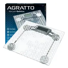 Balança Digital Corporal de Banheiro Agratto Levve BL-04 Vidro 180kg