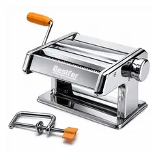 Máquina de Fazer Macarrão Caseiro Bestfer - Com Duas Lâminas 2mm e 4mm (Fixa)