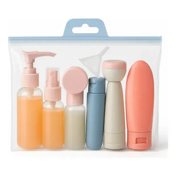 Kit De Viagem 11 Itens Frascos Potes Spray Cremes Shampoo Apoapp