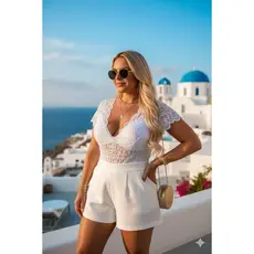 BODY MANGUINHA RENDA PLUS SIZE
