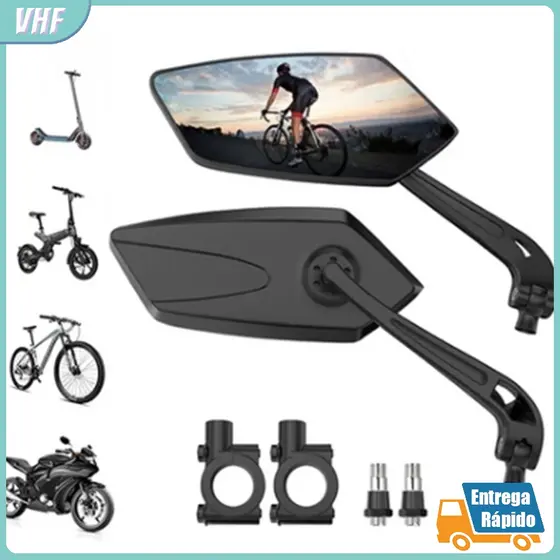 kit 2 Espelho Retrovisor Para Bicicleta Eletrica Bike Motorizada Mtb Guidão - Alta Qualidade
