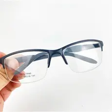 Armação Óculos De Grau Masculino Esportivo Masculin Retangular resistente fechada aberta preta prata