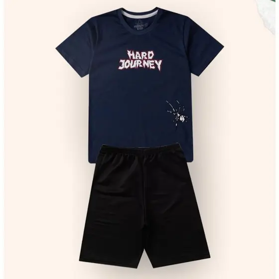 1 Conjunto Camiseta + Shorts Menino Criança 2 Peças Verão Infantil e Juvenil 1 ao 14