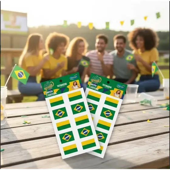 Copa do mundo tatuagem vai brasil - festcolor