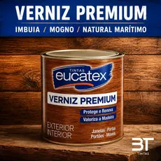 Verniz Brilhante Eucatex Para Madeira Imbuia Mogno Natural Maritimo 225ML 900ML