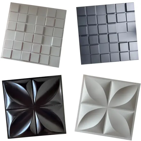 Kit 30 / 40 / 50 / 60 / 75 Placas PVC 3d Revestimento De Parede Decorativa 25 cm