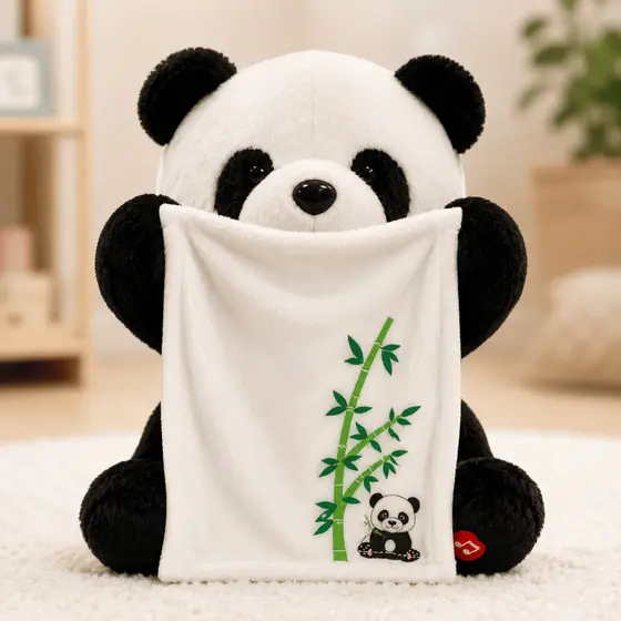 Panda de Pelúcia Esconde Esconde Infantil Ursinho Falante Melhor Amigo Para Criança Animado Com Som