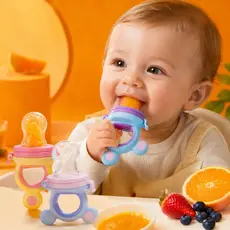 Chupeta Alimentadora Bebê Silicone Porta Frutas Frutinha Anti Engasgo Alimentador Infantil