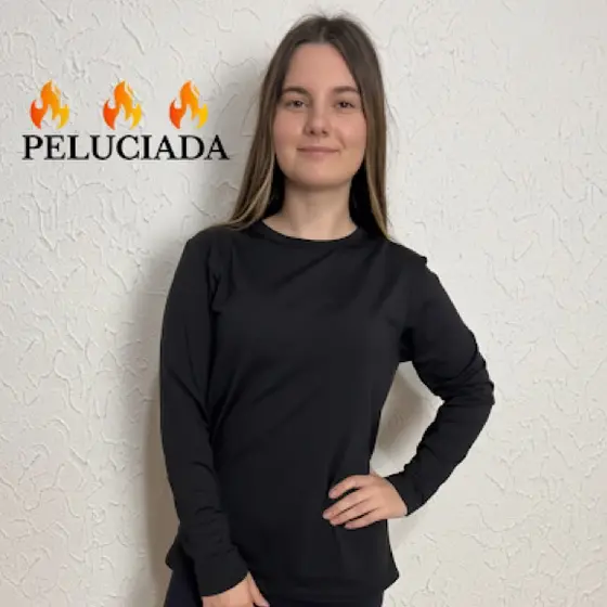 Blusa Térmica UNISSEX Peluciada com Manga Longa Blusa de Frio Confortável