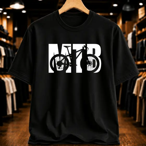 Camisa Masculina Algodão MTB Ciclismo Bike Camiseta Unissex Blusa Feminina Estilosa
