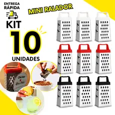 10/05/02 Mini Ralador 4 Faces Inox Queijo Chocolate Legumes Café Gourmet Casca Fruta Chá Cozinha Bar