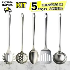 5,4,3,2 Ou 1 Utensílio Cozinha Pegador Massas Escumadeira Colher Arroz Espátula Vazada Concha Feijão