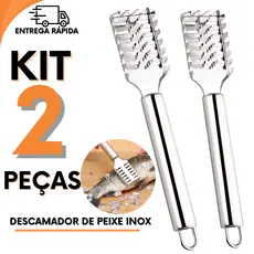 Descamador de Peixes Inox Cozinha Para Faciliar Seu Alimento Para Casa Restaurantes