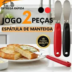 Espátula de Manteiga em Aço Inox Premium 20 Cm Para Uso Diário e Profissional