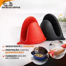 Luva Térmica de Silicone Bico de Pato Antiderrapante Para uso diário e profissional Dia dos Pais
