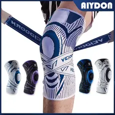 AIYDON Esporte Joelho Pressurizado Elástico Joelheiras Esportes Basquete Fitness Correndo Ciclismo Protetor De Suporte