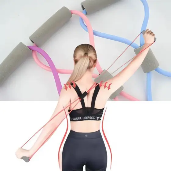 KIT 2/4 Elástico de Treino Tensão Academia Exercícios
