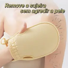 Nova Luva Toalha Esfoliante Corpo Macia Para Banho Limpeza Profunda