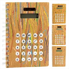 Agenda Executiva com Calculadora Capa Madeira